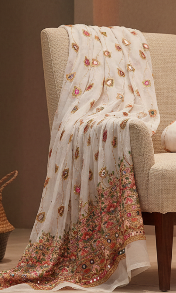 Unstitched dress material